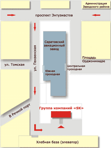 Схема проезда